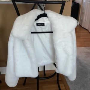White Faux Fur Coat